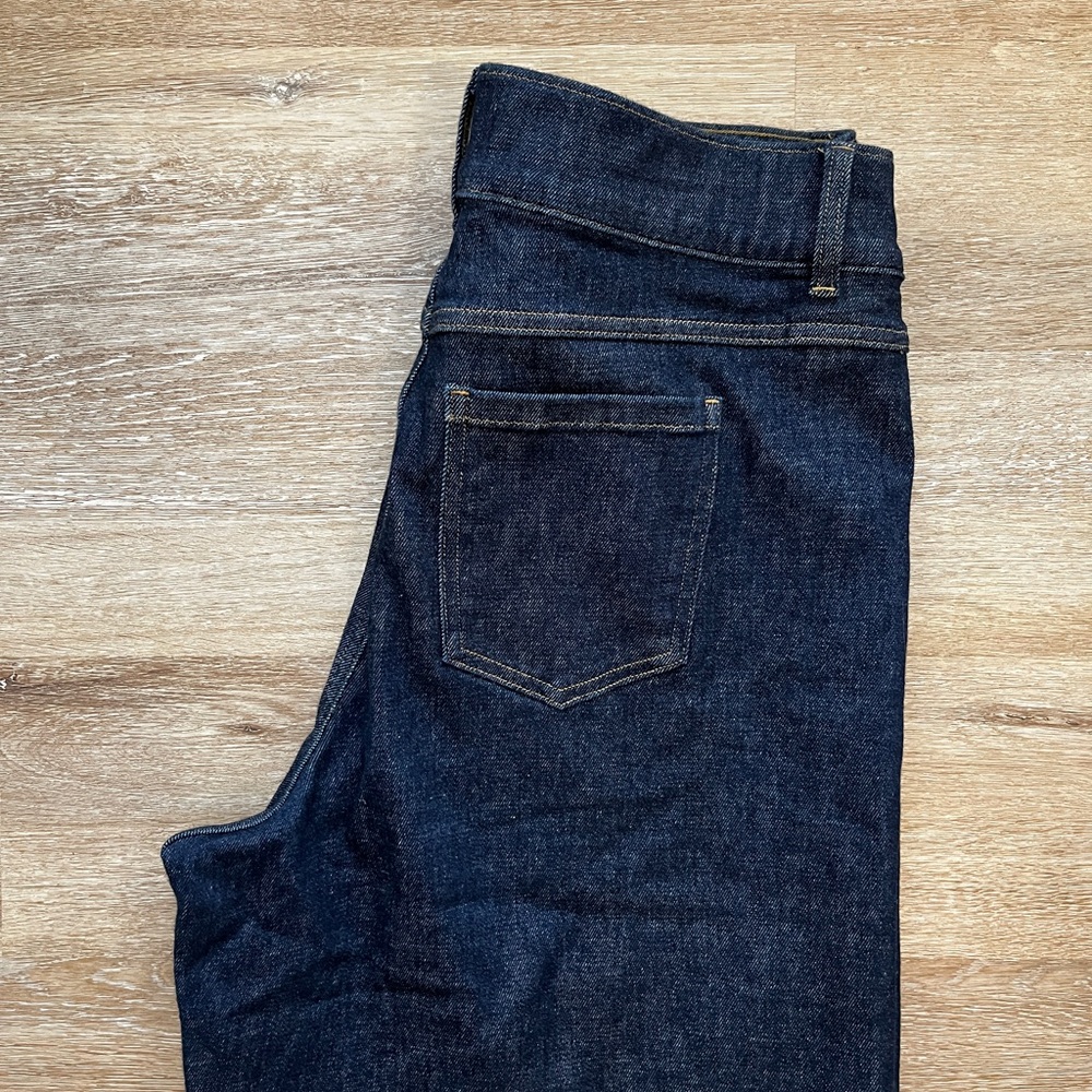 Spanx Wide Leg High Waisted Dark Blue Jeans Size 1X 1T Tall - Picture 6 of 10